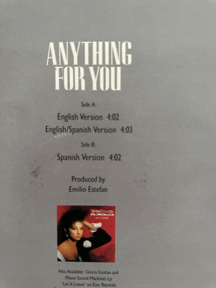 Maxi Single Vinyl Gloria Estefan Anything for You in Berlin