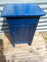 Kasten Nachttisch Tisch blau Deko Vintage Retro Holz Bayern - Münchsmünster Vorschau