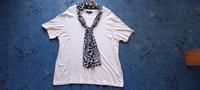 T-Shirt Bluse Damen Bexleys Kurz Arm XL weiß mit Schal Bayern - Elchingen Vorschau