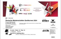 2x Tickets Deutsche Meisterschaften Gerätturnen Mehrkampf Frauen Sachsen-Anhalt - Halle Vorschau