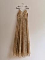 Abendkleid in Gold Größe 36 Tüllkleid neuwertig lucy wang Bayern - Fürth Vorschau