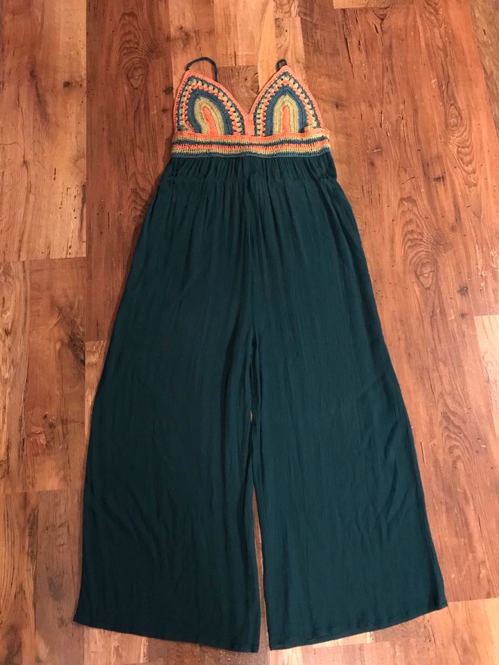 Jumpsuit Ibiza Boho Rückenfrei gehäkelt Sommer  gr. 38 in Köngen