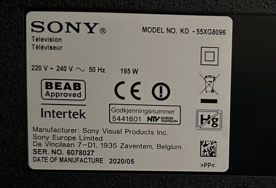Sony 55“ - defekt in Wilhelmshaven