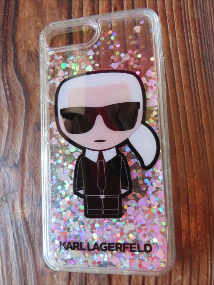 LAGERFELD Liquid Glitter iPhone 6 6S 7 8 Phone Case Handyhülle in Pulheim