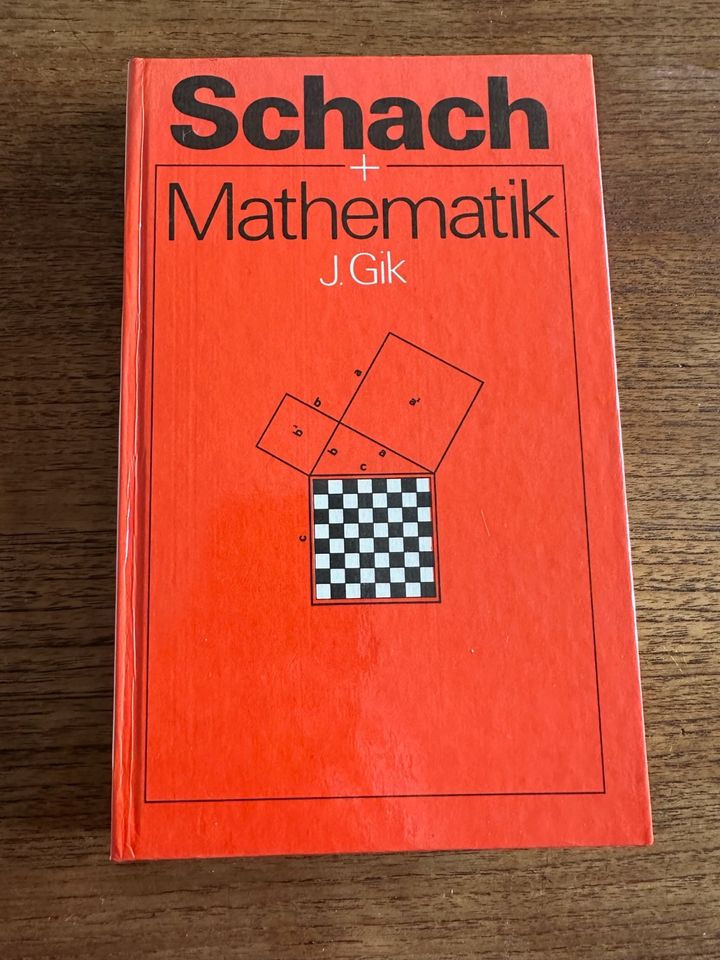 Rarität! Schach + Mathematik von J. Gik, 1. Auflage von 1986 in Berlin