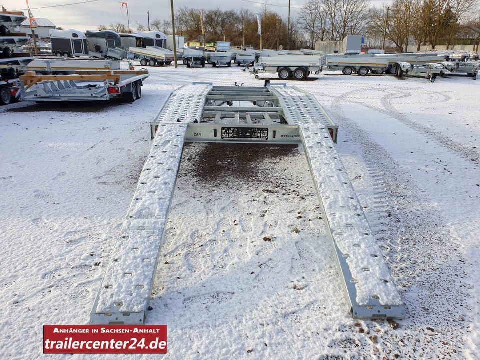 3.0t Autotransporter mit Schiene und Winde 14 Zoll Temared in Sülzetal