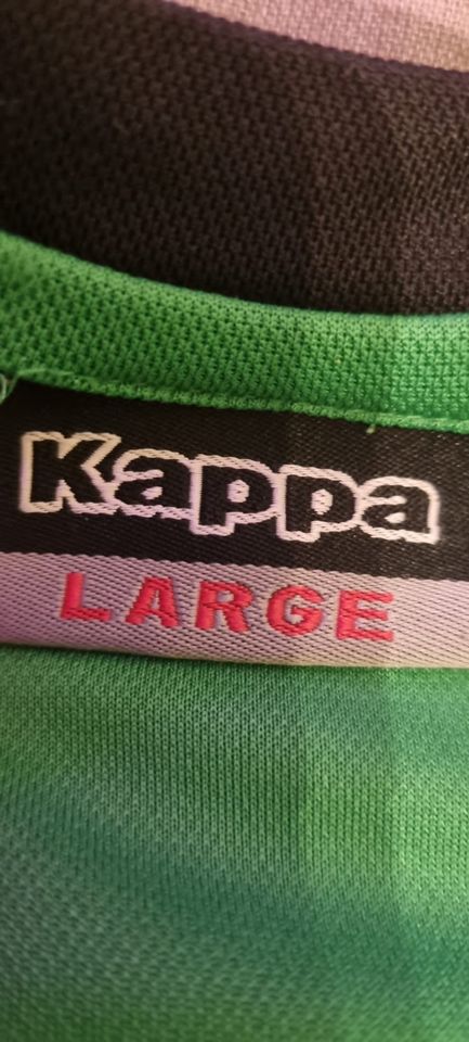 Kappa Sport Shirt / Trikot grün-schwarz Gr. L in Geringswalde