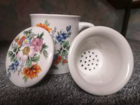 Tee Tasse Porzellan Blumen Geschirr Nordrhein-Westfalen - Kamp-Lintfort Vorschau