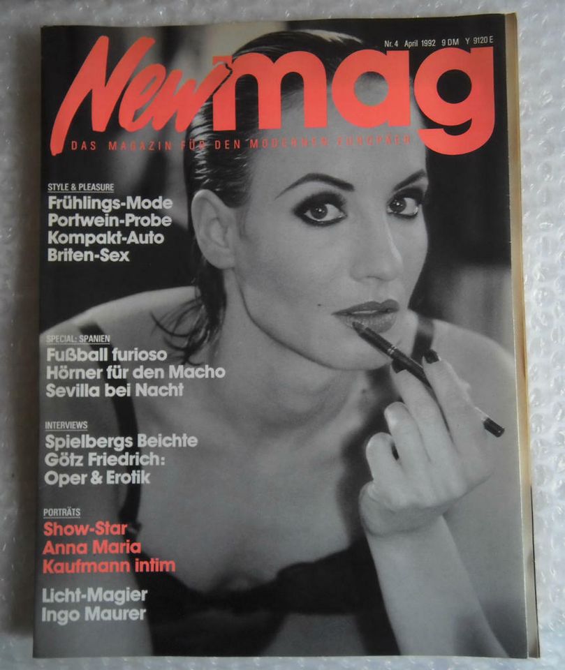 Anna Maria Kaufmann intim - New mag Nr. 4 (April 1992) in Groß-Gerau