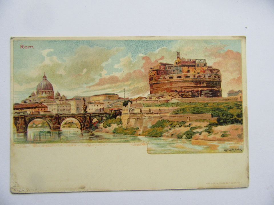 Ansichtskarte antik Rom um 1900 in Biebertal