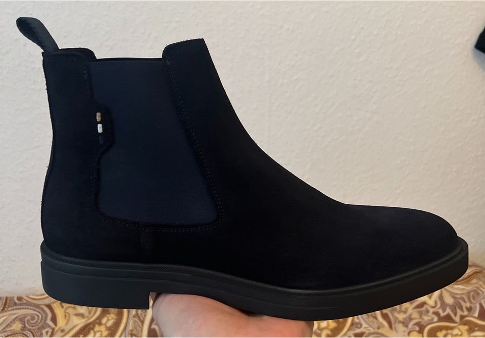 Hugo Boss Calev Cheb Chelsea Boots, blau, neu in Hannover