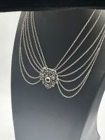 Vintage Collier mit Granat Trachten Schmuck Silber 925 BS Berlin - Spandau Vorschau