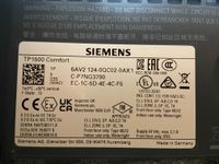 Siemens TP1500 Comfort Schleswig-Holstein - Schuby Vorschau