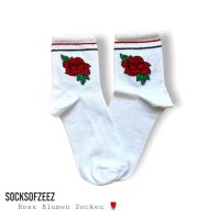 weiß Rosa Blumen Socken Wuppertal - Elberfeld Vorschau