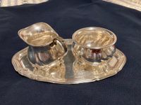 3 tlg. Set Milchkännchen Zuckerschale und Tablett in 925 Sterling Baden-Württemberg - Waldkirch Vorschau