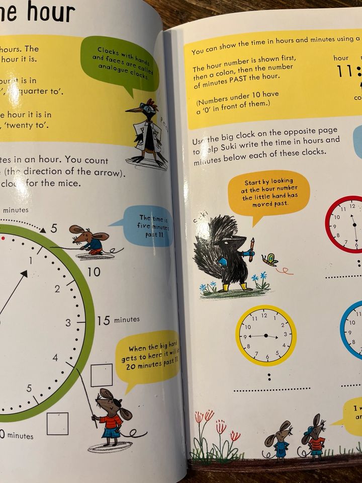 Usborne Key Skills Wipe-clean Time, sehr guter Zustand in München