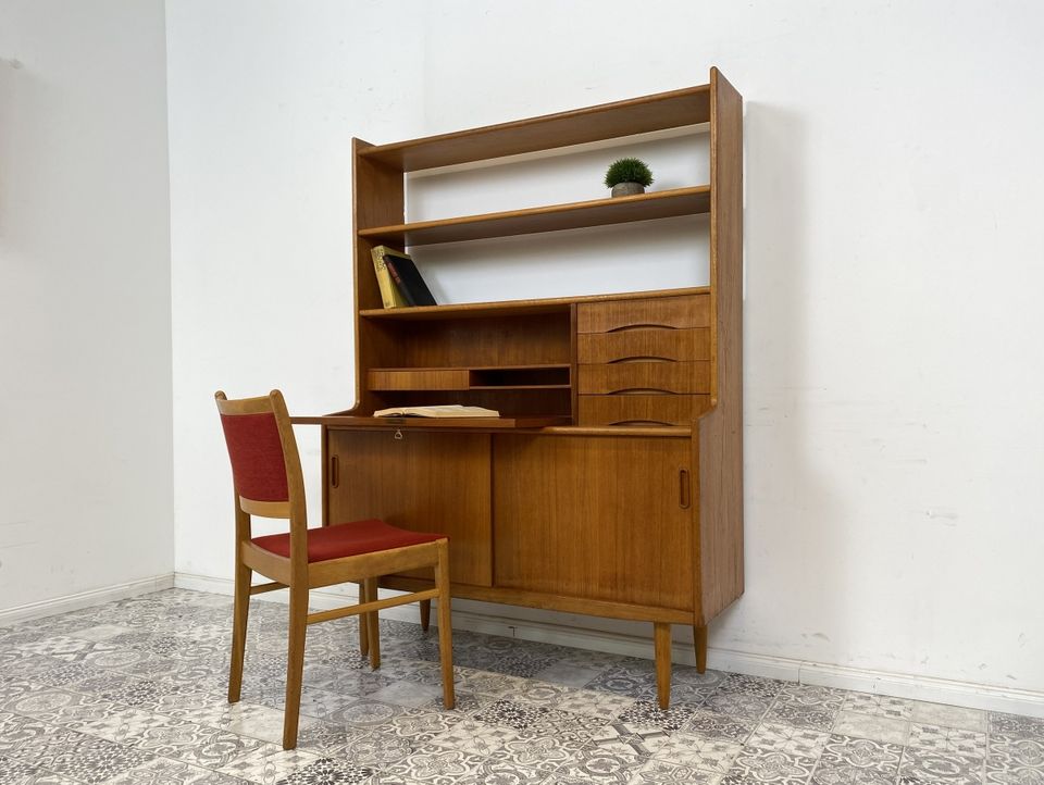 WMK Formschöner und hochwertiger skandinavischer Schreibschrank aus  massivem Teakholz # Schrank Regal Bücherregal Highboard Sekretär  Schreibtisch Sideboard Teak Danish Design Vintage Mid-Century in  Friedrichshain-Kreuzberg - Friedrichshain | eBay ...