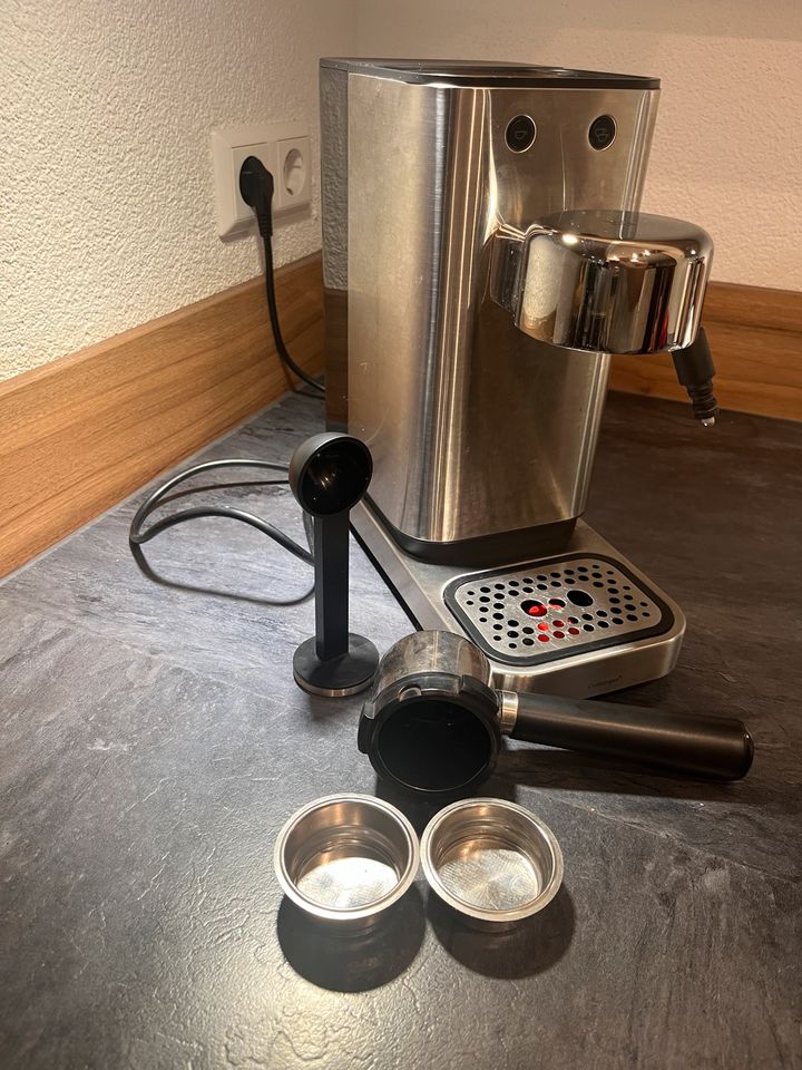WMF Lumero Espressomaschine Siebträgermaschine silber in Obersulm
