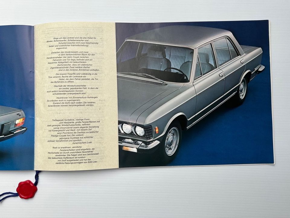 Prospekt / Brochure Fiat 130 Deutsch 1971 Großformat, selten in Montabaur