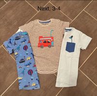 NEXT 3 T-Shirts 3-4 blau grau London Dinosaurier Schleswig-Holstein - Tangstedt  Vorschau