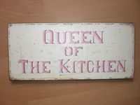 Stabiles Holzbrett "Queen of the Kitchen" ca.48,5x22cm Wandbild Nordrhein-Westfalen - Kamp-Lintfort Vorschau