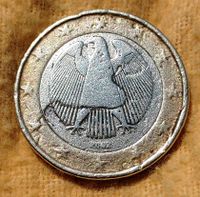 1 EURO € Münze Deutschland 2002 Fehler Fehldruck Prägung Baden-Württemberg - Löchgau Vorschau