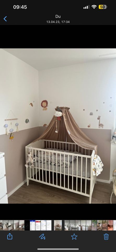 Schönes Baby Bett zu verkaufen in Saarbrücken