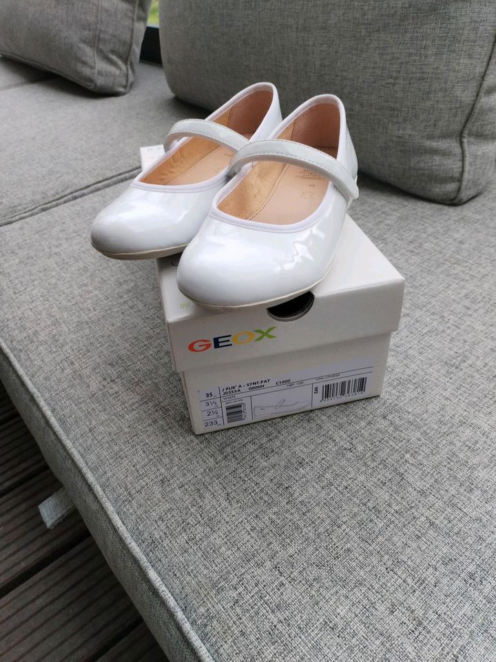 Geox weisse Kommunionschuhe Größe 35 in Lotte