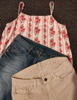 SET H&M Sommer Top kurze Hose beige natur Jeans blau 36 38 Rheinland-Pfalz - Diez Vorschau