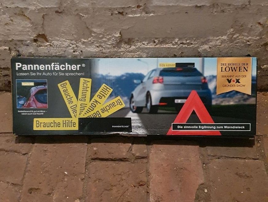 Pannenfächer aus Höhle der Löwen Ergänzung zu Warndreieck Autozub in Leipzig