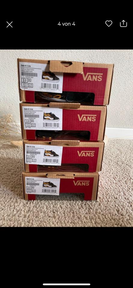 Vans off the wall Babyschuhe Größe 17 Neu OVP Sonnenblume in Pleckhausen