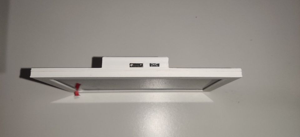 7 Zoll LCD Portable Monitor USB 3D gedruckt Weiß in Kraichtal