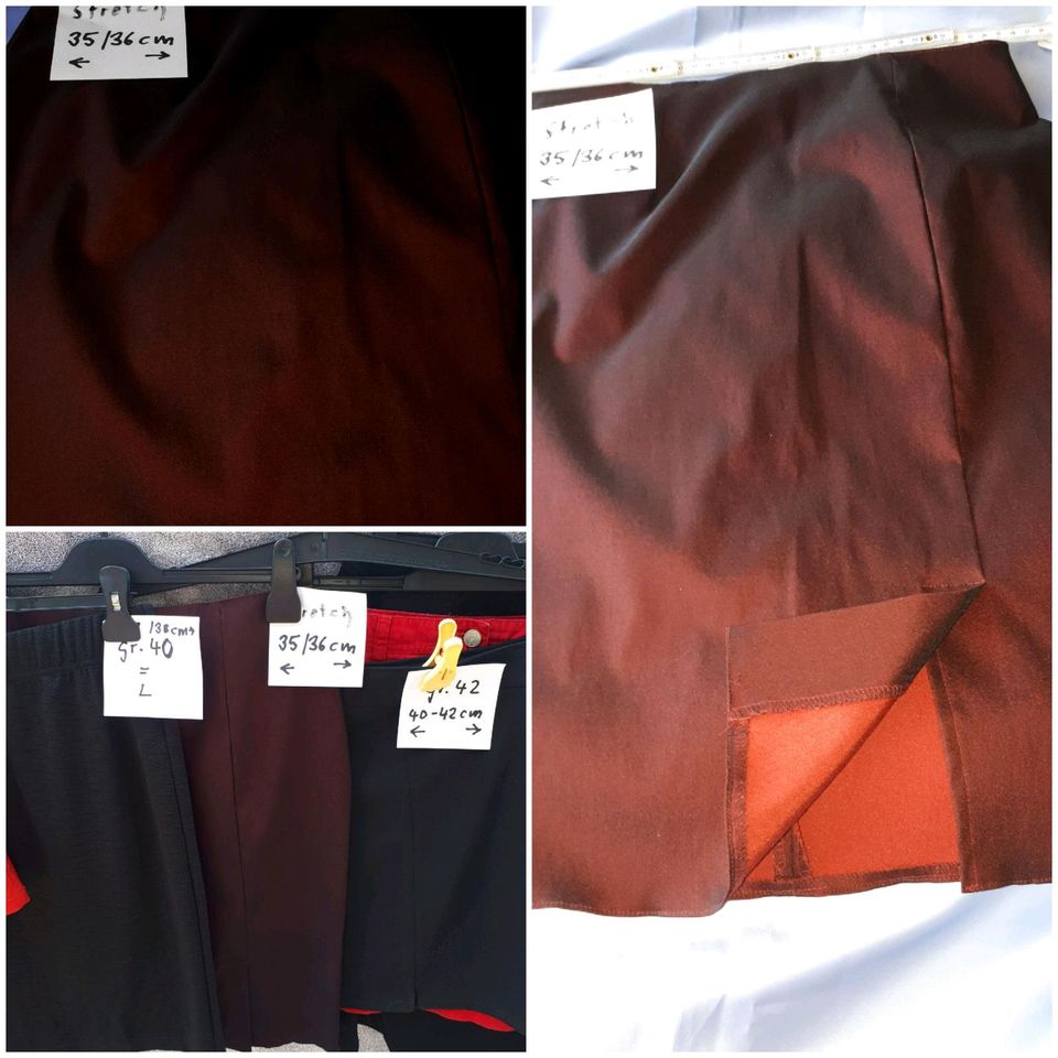 10e Leder Rock Röcke 4e Stoff mini knielang  s m l XL in Scheßlitz