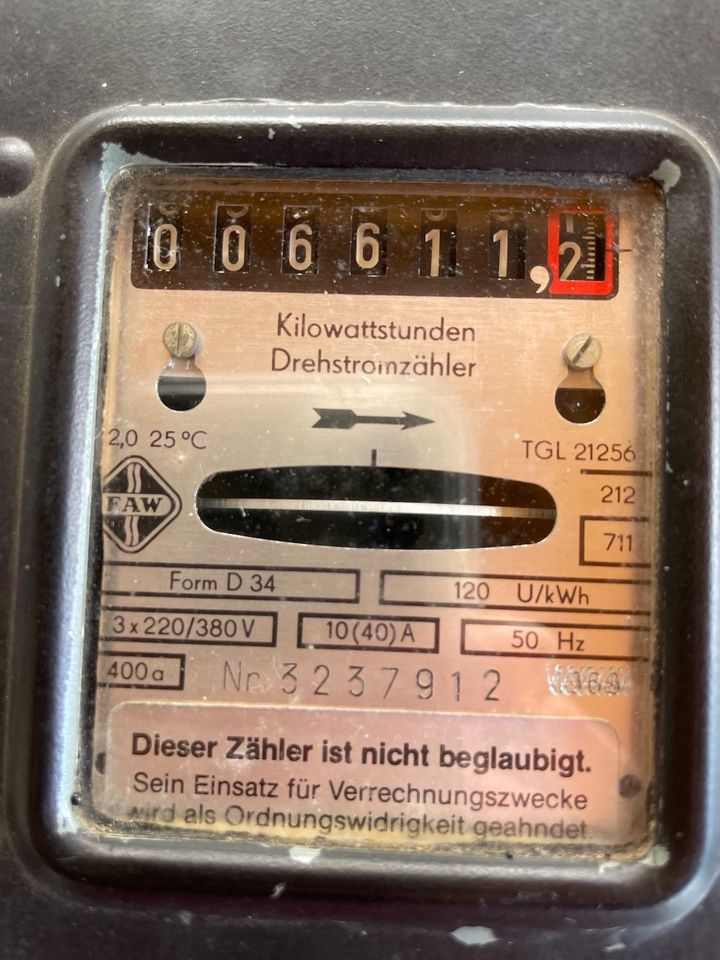 Drehstromzähler - gebraucht in Herzberg am Harz