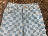 Jeans Cullotte Schachbrett 70er Schlagjeans 2€ Büwa Brandenburg - Zehlendorf  Vorschau