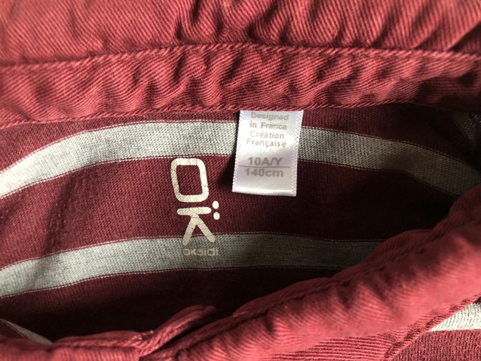 2 x Langarm-Poloshirt von Okaidi und Vertbaudet, Größe 140 in Potsdam