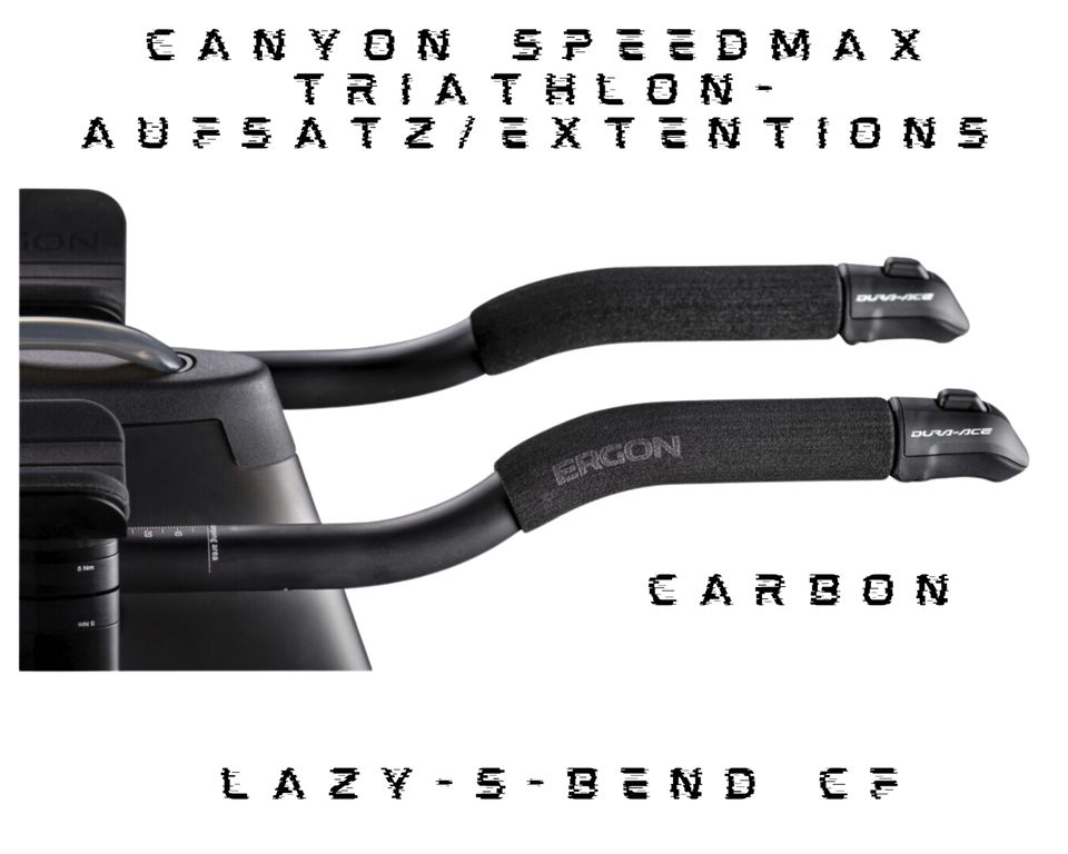 Canyon Speedmax Triathlon-Aufsatz Lazy-S-Bend Carbon Extensions in Köln