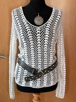 S.Oliver Häkelshirt weiß Größe 38/40 Hessen - Trebur Vorschau
