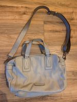 ESPRIT Ledertasche Handtasche Umhängetasche Leder, grau Hessen - Seligenstadt Vorschau