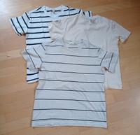 H&M 3 Shirts Basic Gr. M weiß beige Streifen uni Bayern - Wiesentheid Vorschau