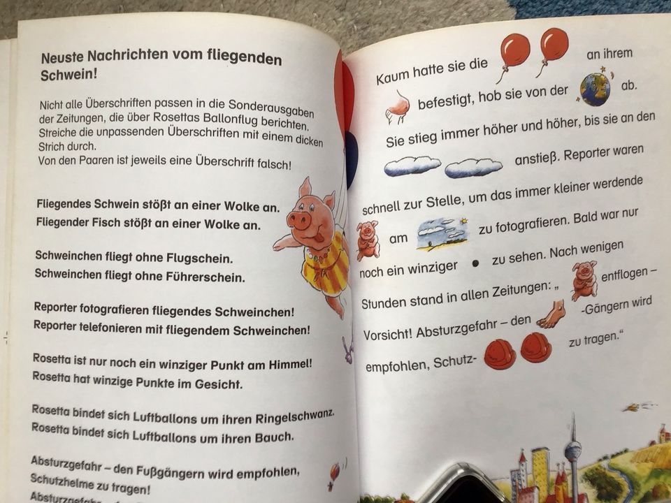 Das Schweinchen Rosetta 1. Lesespaß Spiel-& Lesereise Grundschule in Hackenheim