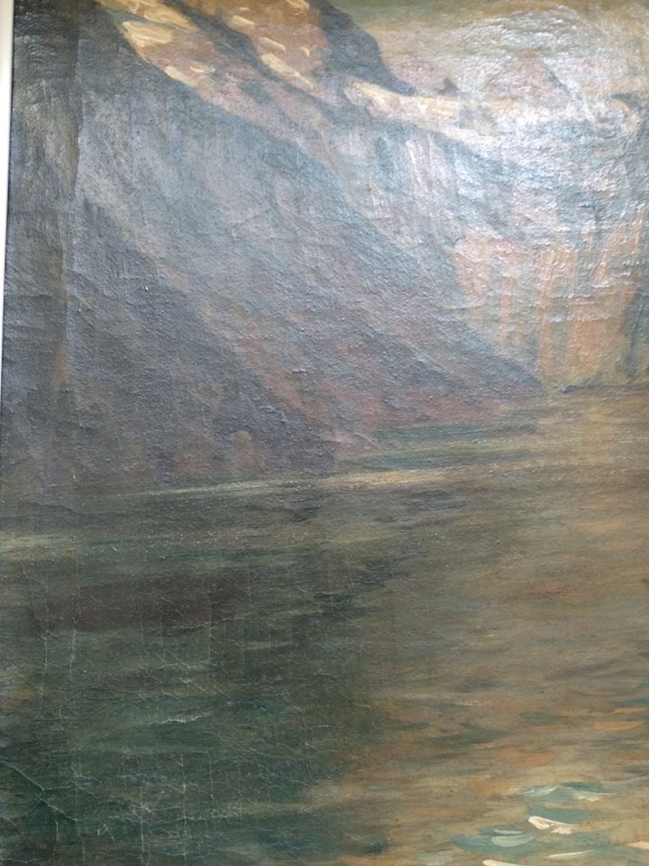 Unikat! Vintage Ölbild handgemalt! Königssee in Horstmar