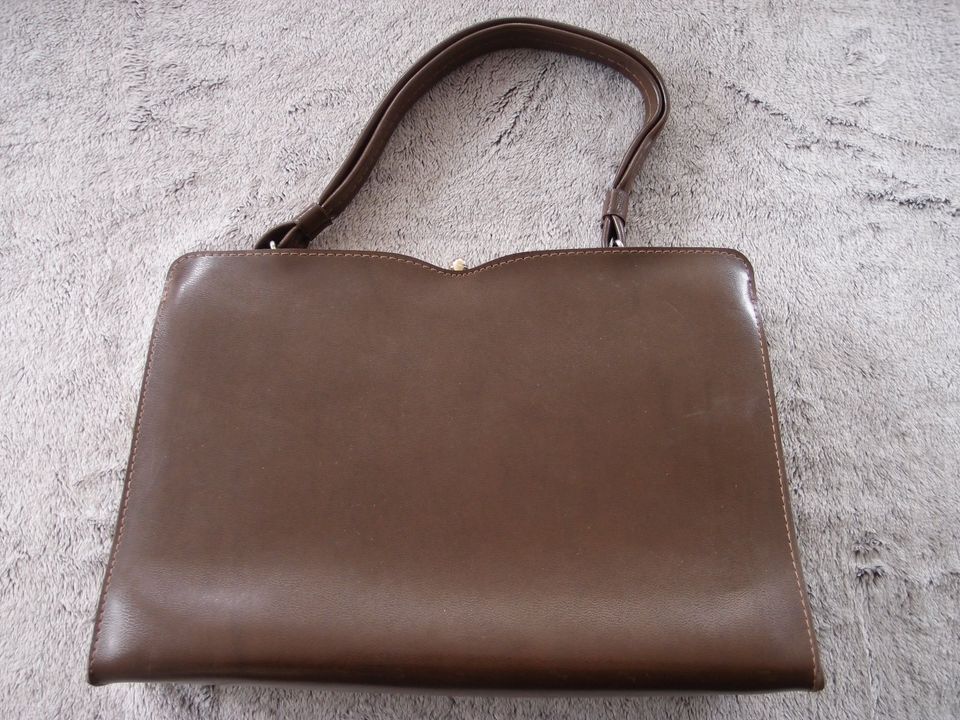 Vintage TASCHE Handtasche braun 50er 60er in Bietigheim-Bissingen