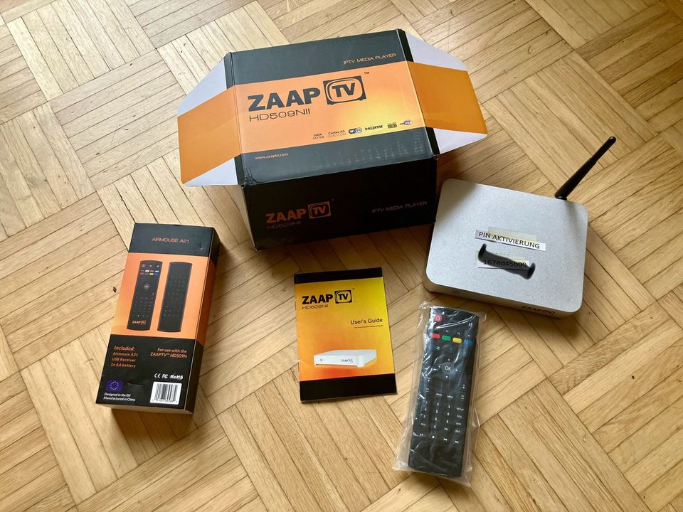 ZAAP TV Receiver HD509NII IPTV und Fernbedienung Airmouse A21 in Telgte