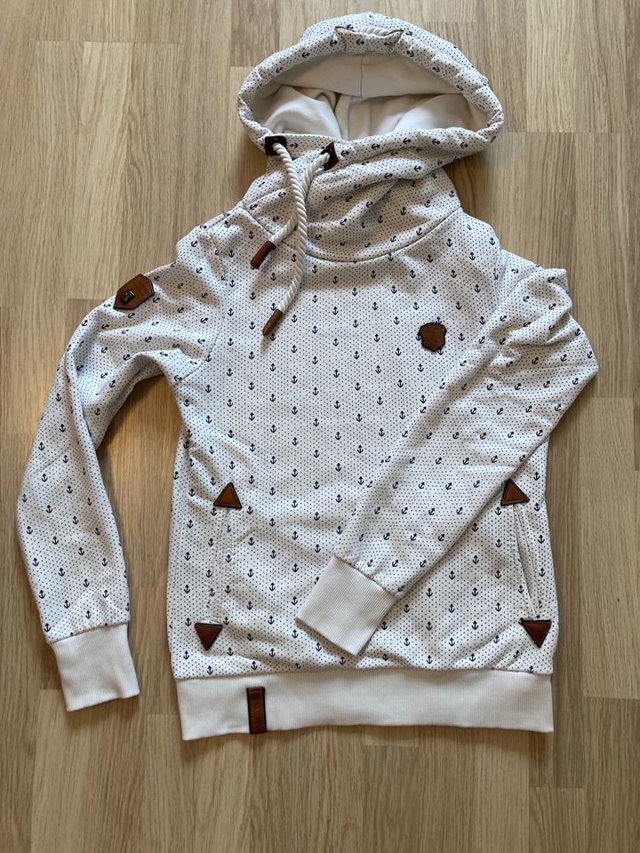 Original Naketano Hoodie mit Anker neuwertig Größe M in Brakel