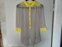 Tunika von MEXX im Chiffonstoff Gr 36 grau und neongelb Niedersachsen - Hann. Münden Vorschau