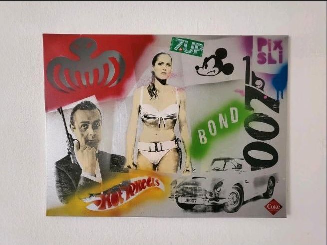 PixSLi original  Bond Leinwand Siebdruck Bild Cola Pop-Art in Wiesbaden