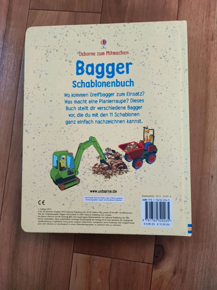 Buch Schablonen Bagger Mitmachbuch Kinder in Gelsenkirchen