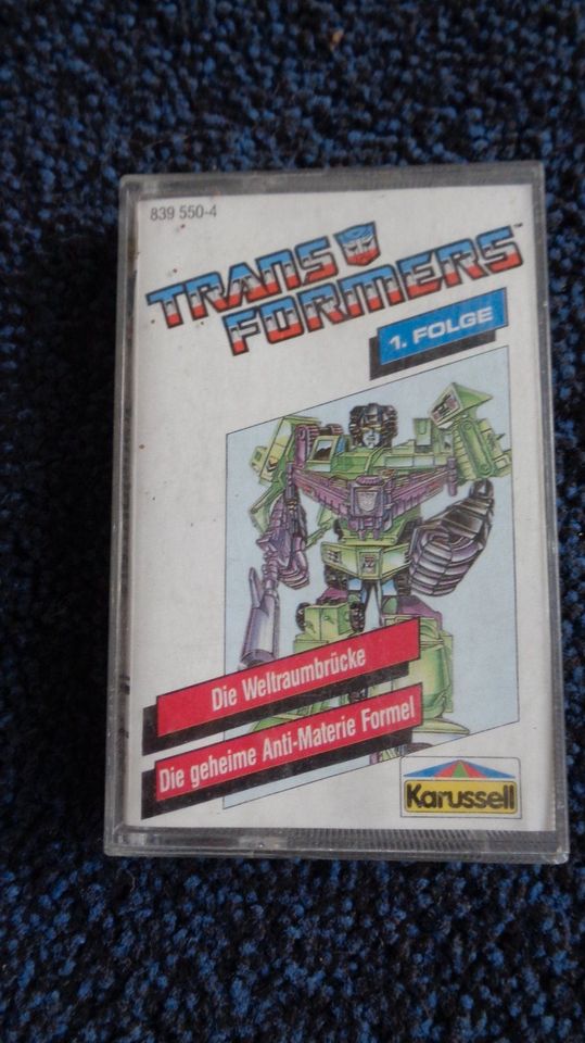 Hörspielkassette, MC,Transformers,1.Folge,1989,Weltraumbrücke in Berlin