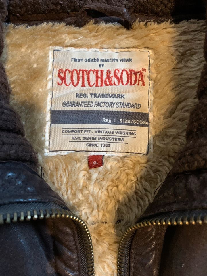 Scotch & Soda Vintage Lederjacke in Stuttgart